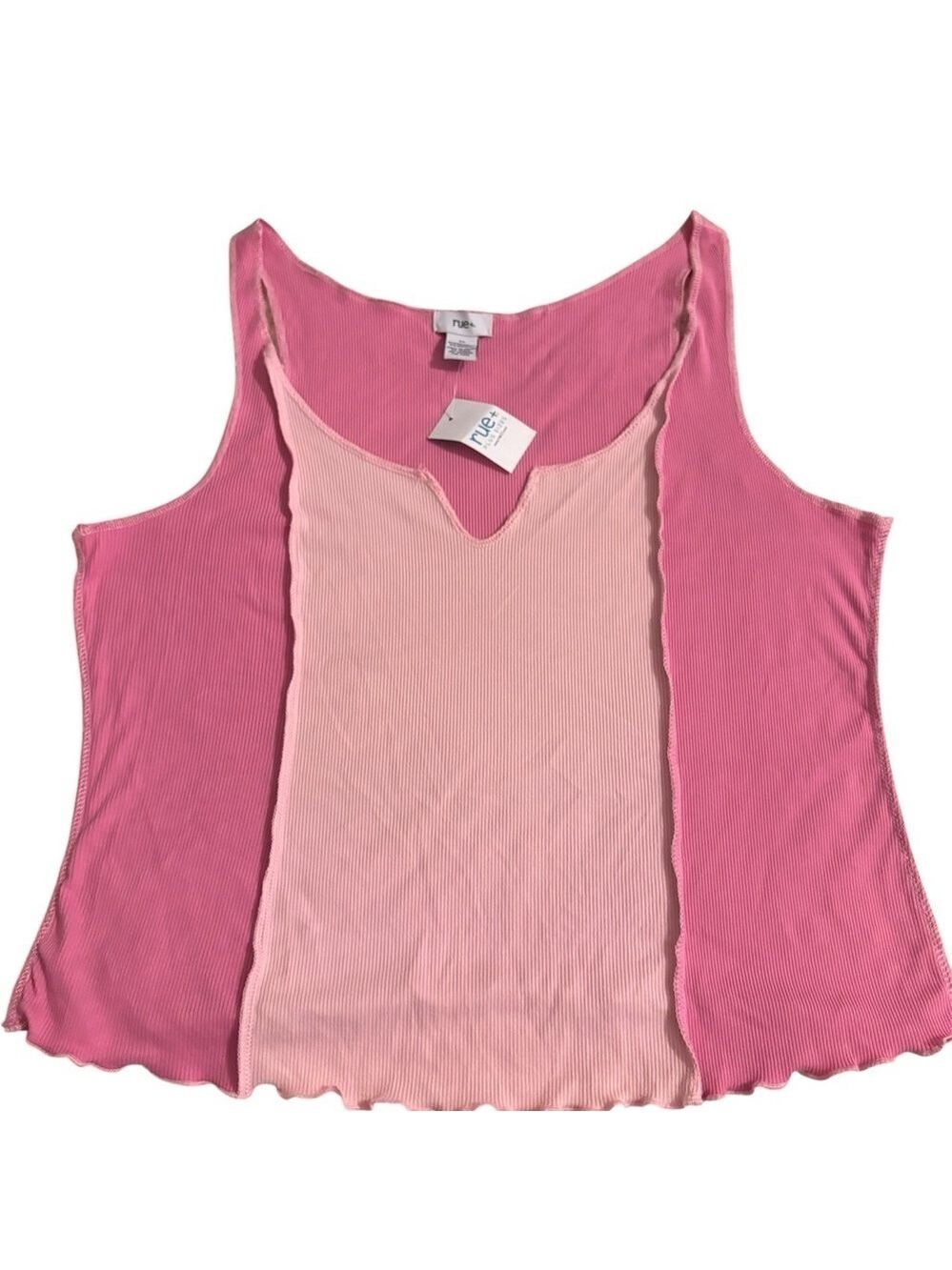Rue+ Two-Tone Pink  Tank Top